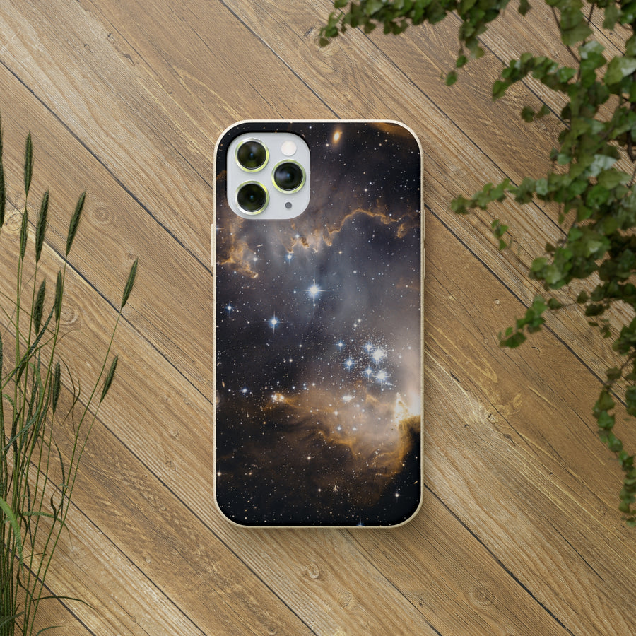 Universal | Bamboo Biodegradable Cases (iPhone 11, 12, 13) Sustainable Phone Case Stars Galaxy Case