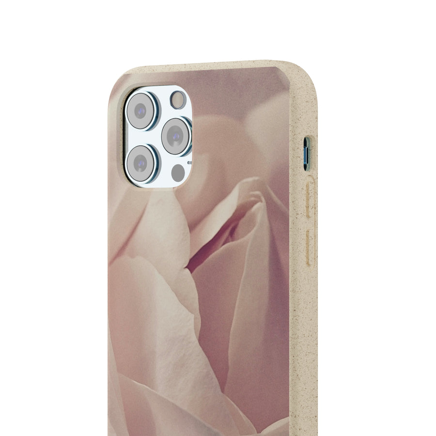 Rose Bud | Bamboo Biodegradable Cases (iPhone 11, 12, 13) Sustainable Phone Case Natural