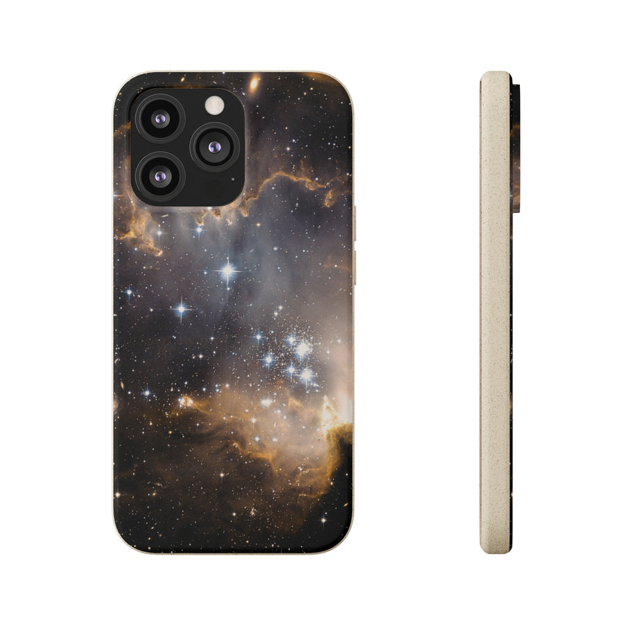 Universal | Bamboo Biodegradable Cases (iPhone 11, 12, 13) Sustainable Phone Case Stars Galaxy