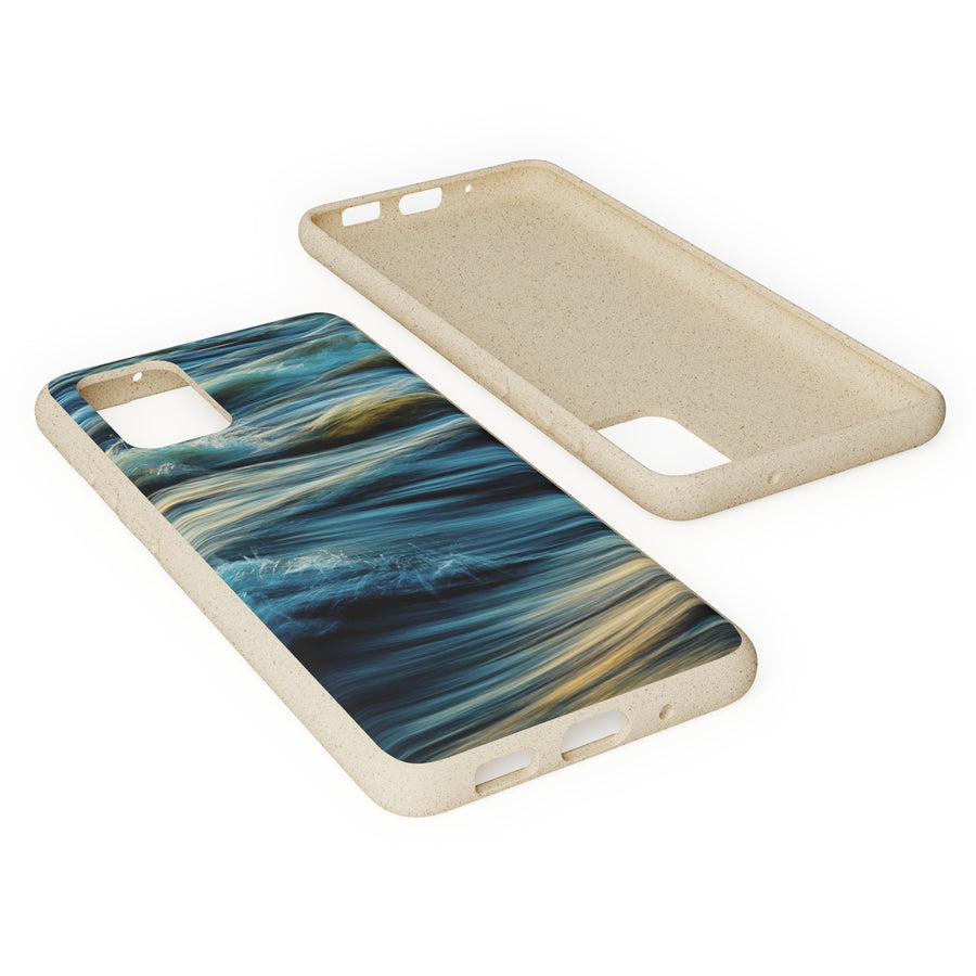 Wispy Waves | Bamboo Biodegradable Cases (Samsung Galaxy S20, S21, S22) Sustainable Phone Case Earth-Friendly