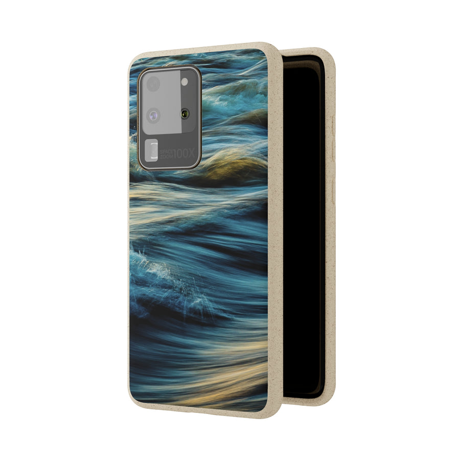 Wispy Waves | Bamboo Biodegradable Cases (Samsung Galaxy S20, S21, S22) Sustainable Phone Case Earth-Friendly