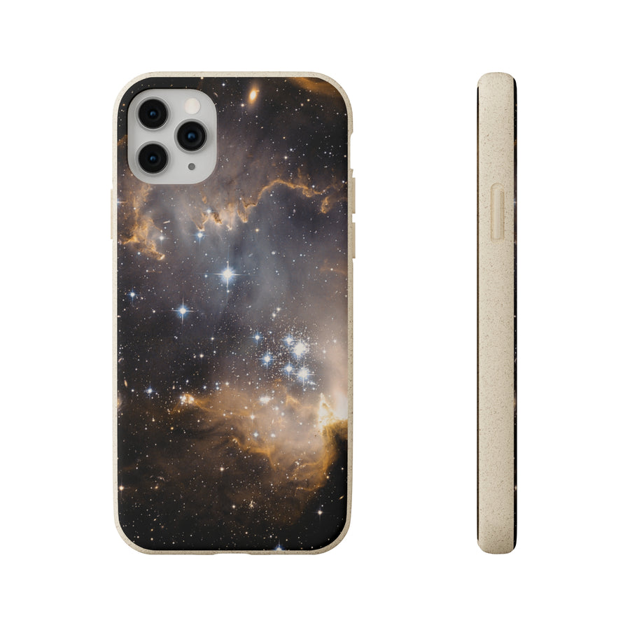 Universal | Bamboo Biodegradable Cases (iPhone 11, 12, 13) Sustainable Phone Case Stars Galaxy