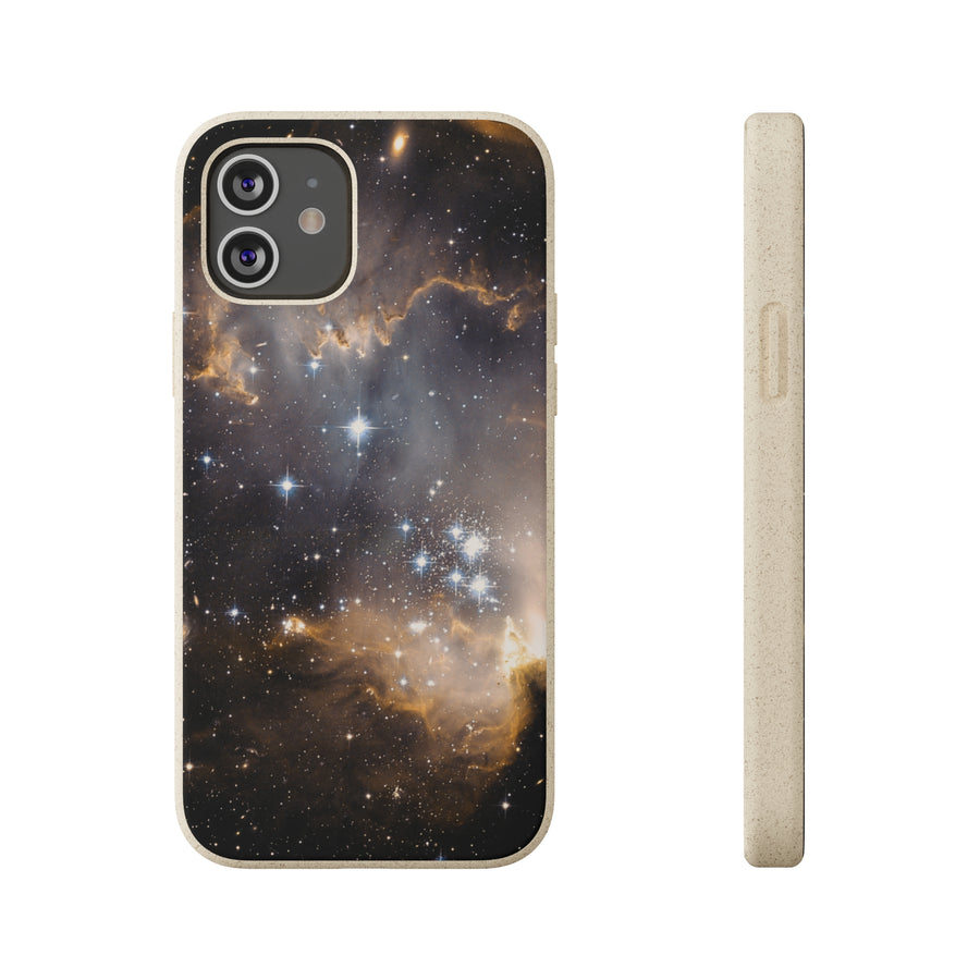 Universal | Bamboo Biodegradable Cases (iPhone 11, 12, 13) Sustainable Phone Case Stars Galaxy