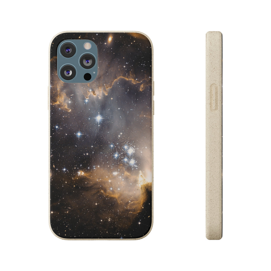 Universal | Bamboo Biodegradable Cases (iPhone 11, 12, 13) Sustainable Phone Case Stars Galaxy Case