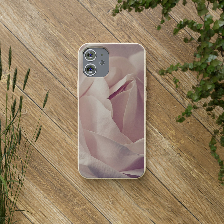 Rose Bud | Bamboo Biodegradable Cases (iPhone 11, 12, 13) Sustainable Phone Case Natural