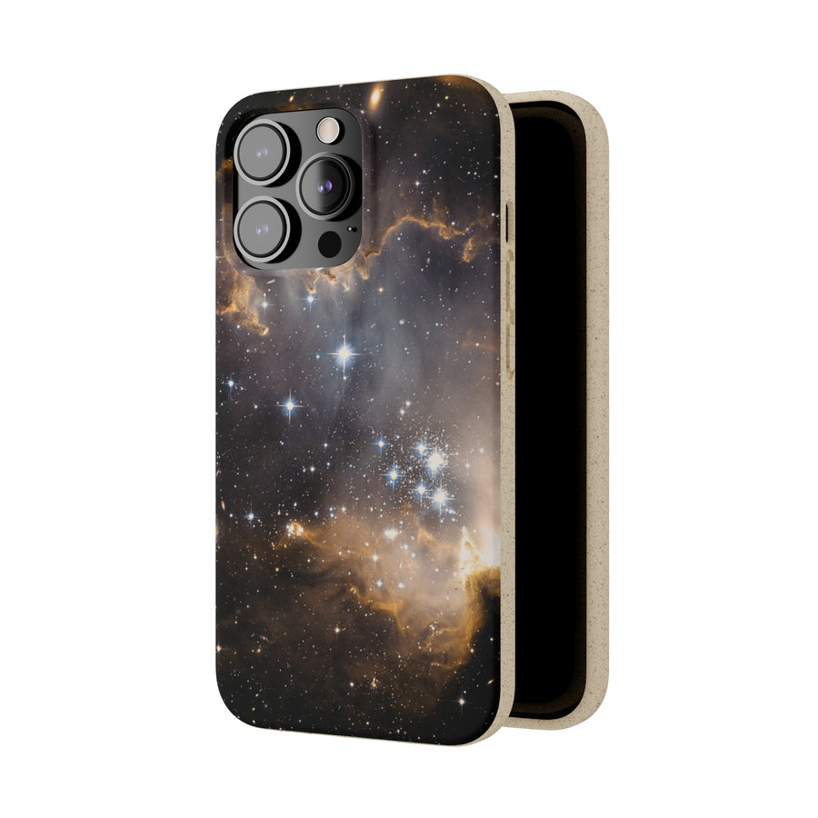 Universal | Bamboo Biodegradable Cases (iPhone 11, 12, 13) Sustainable Phone Case Stars Galaxy Case