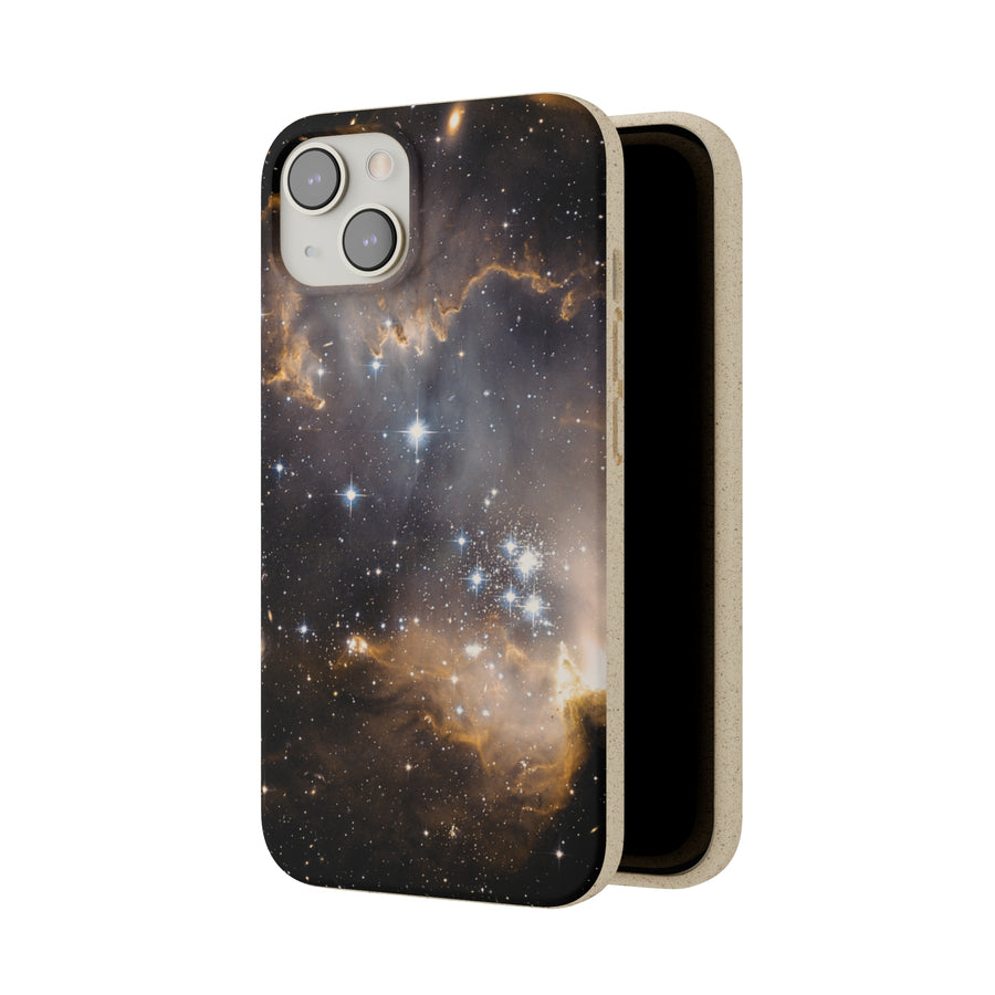 Universal | Bamboo Biodegradable Cases (iPhone 11, 12, 13) Sustainable Phone Case Stars Galaxy Case