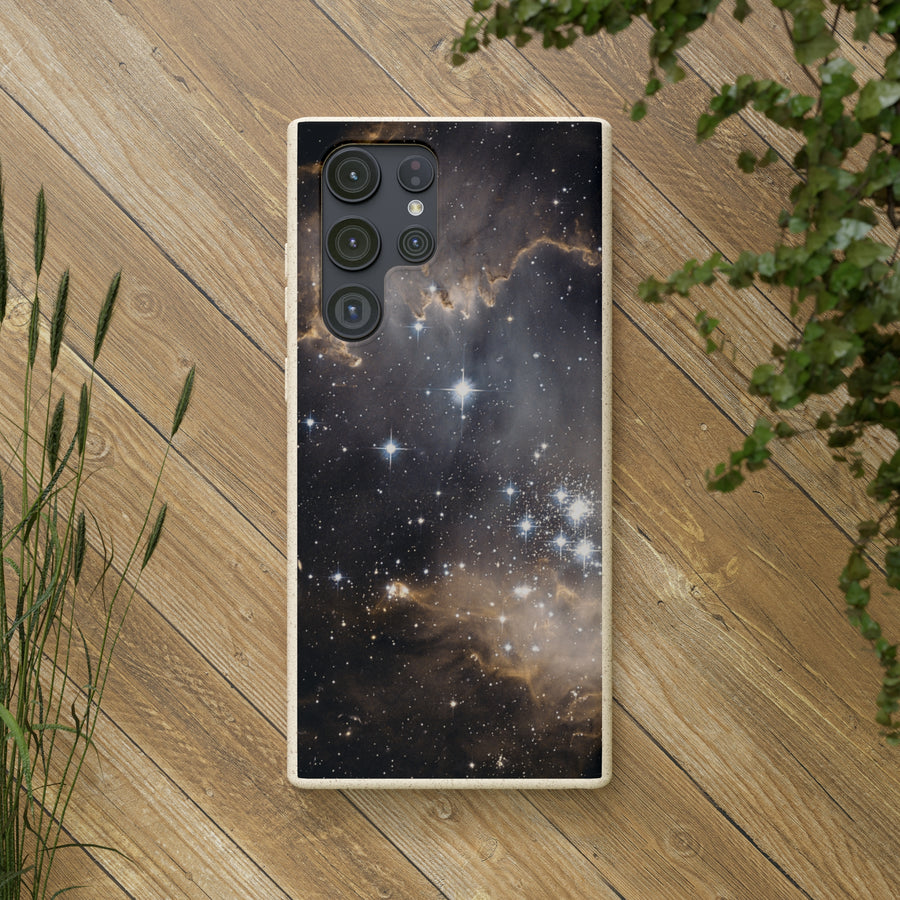 Universal | Bamboo Biodegradable Cases (Samsung S20, S21, S22) Sustainable Phone Case Star Galaxy Case