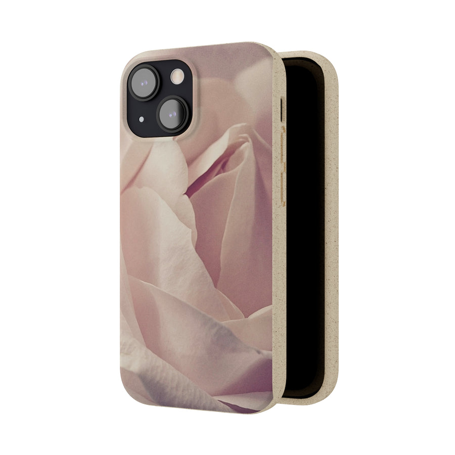 Rose Bud | Bamboo Biodegradable Cases (iPhone 11, 12, 13) Sustainable Phone Case Natural