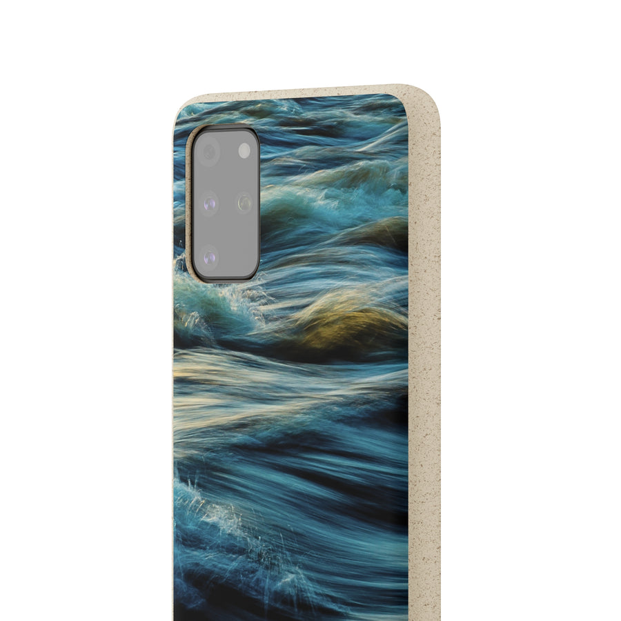 Wispy Waves | Bamboo Biodegradable Cases (Samsung Galaxy S20, S21, S22) Sustainable Phone Case Earth-Friendly