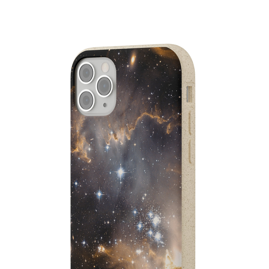 Universal | Bamboo Biodegradable Cases (iPhone 11, 12, 13) Sustainable Phone Case Stars Galaxy Case