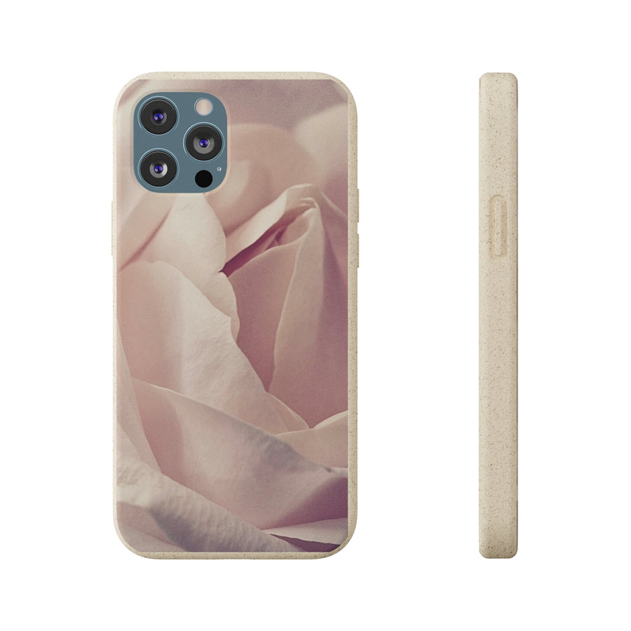 Rose Bud | Bamboo Biodegradable Cases (iPhone 11, 12, 13) Sustainable Phone Case Natural