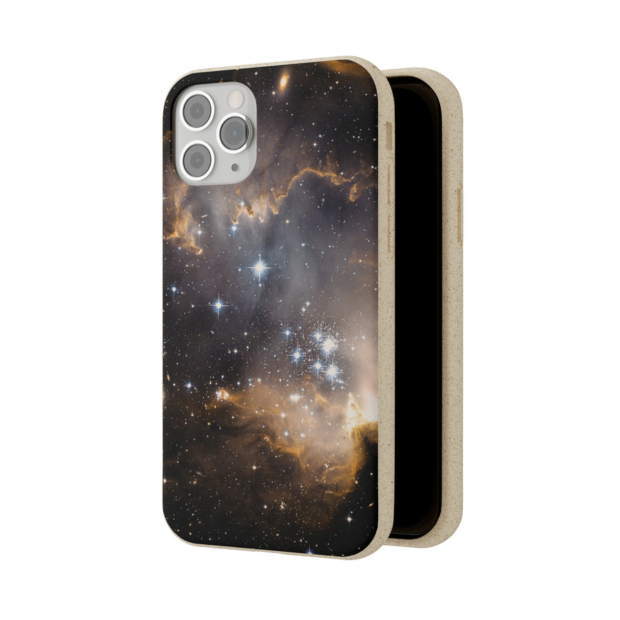 Universal | Bamboo Biodegradable Cases (iPhone 11, 12, 13) Sustainable Phone Case Stars Galaxy Case