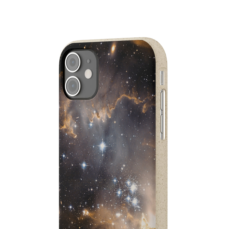 Universal | Bamboo Biodegradable Cases (iPhone 11, 12, 13) Sustainable Phone Case Stars Galaxy Case