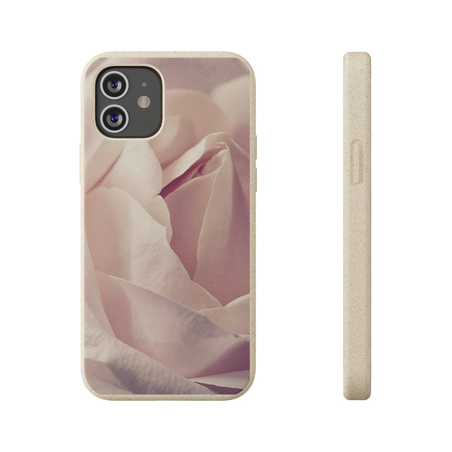 Rose Bud | Bamboo Biodegradable Cases (iPhone 11, 12, 13) Sustainable Phone Case Natural