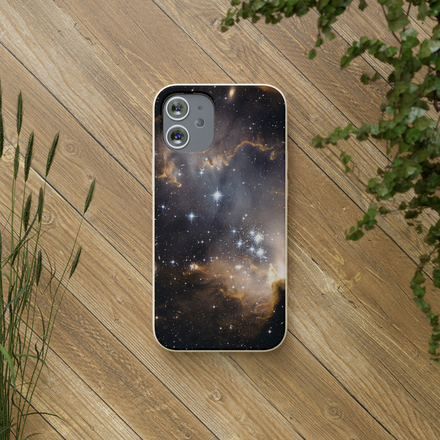 Universal | Bamboo Biodegradable Cases (iPhone 11, 12, 13) Sustainable Phone Case Stars Galaxy Case