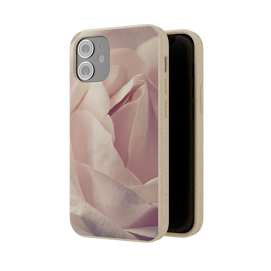 Rose Bud | Bamboo Biodegradable Cases (iPhone 11, 12, 13) Sustainable Phone Case Natural