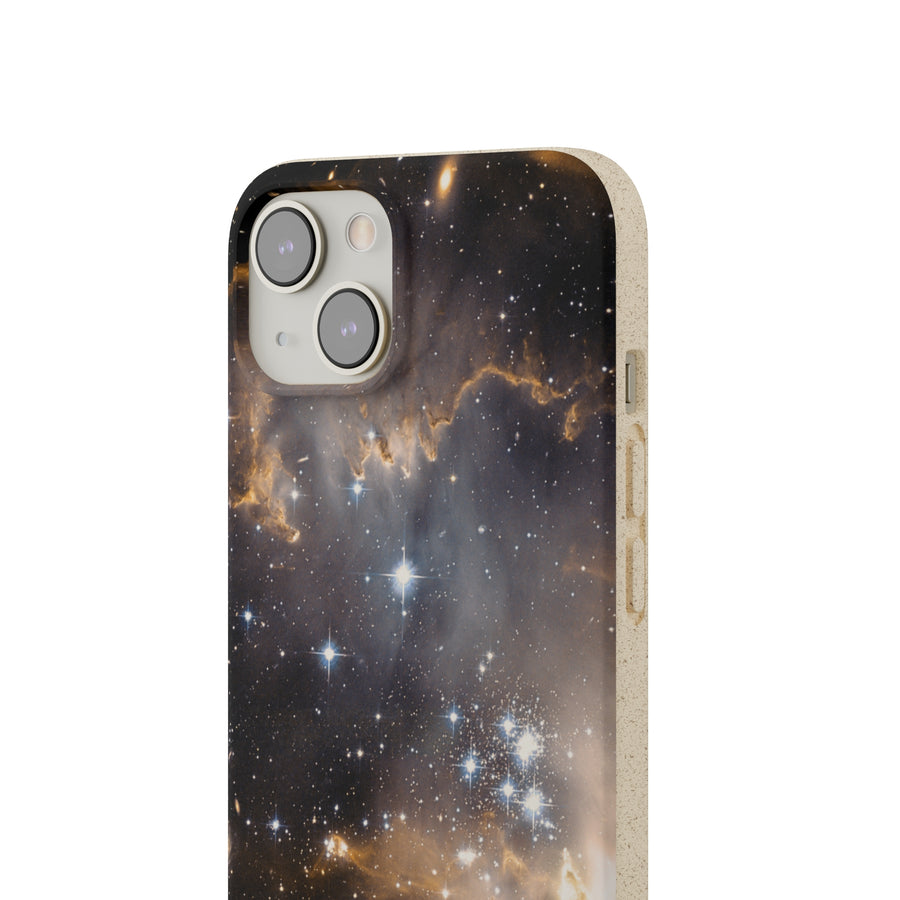 Universal | Bamboo Biodegradable Cases (iPhone 11, 12, 13) Sustainable Phone Case Stars Galaxy Case