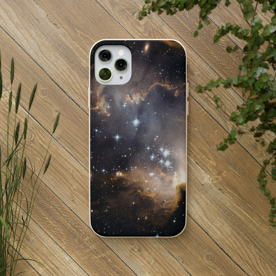 Universal | Bamboo Biodegradable Cases (iPhone 11, 12, 13) Sustainable Phone Case Stars Galaxy Case