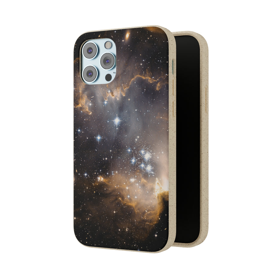 Universal | Bamboo Biodegradable Cases (iPhone 11, 12, 13) Sustainable Phone Case Stars Galaxy Case