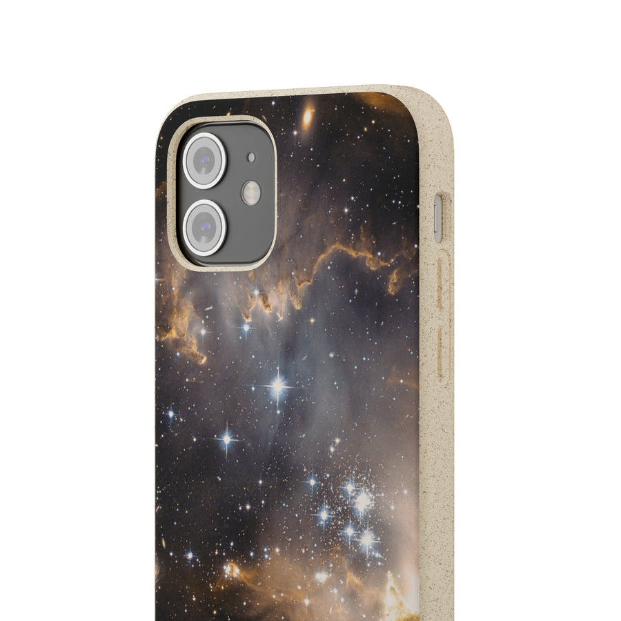 Universal | Bamboo Biodegradable Cases (iPhone 11, 12, 13) Sustainable Phone Case Stars Galaxy Case