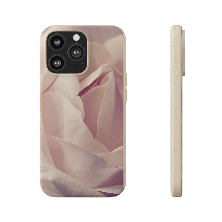 Rose Bud | Bamboo Biodegradable Cases (iPhone 11, 12, 13) Sustainable Phone Case Natural