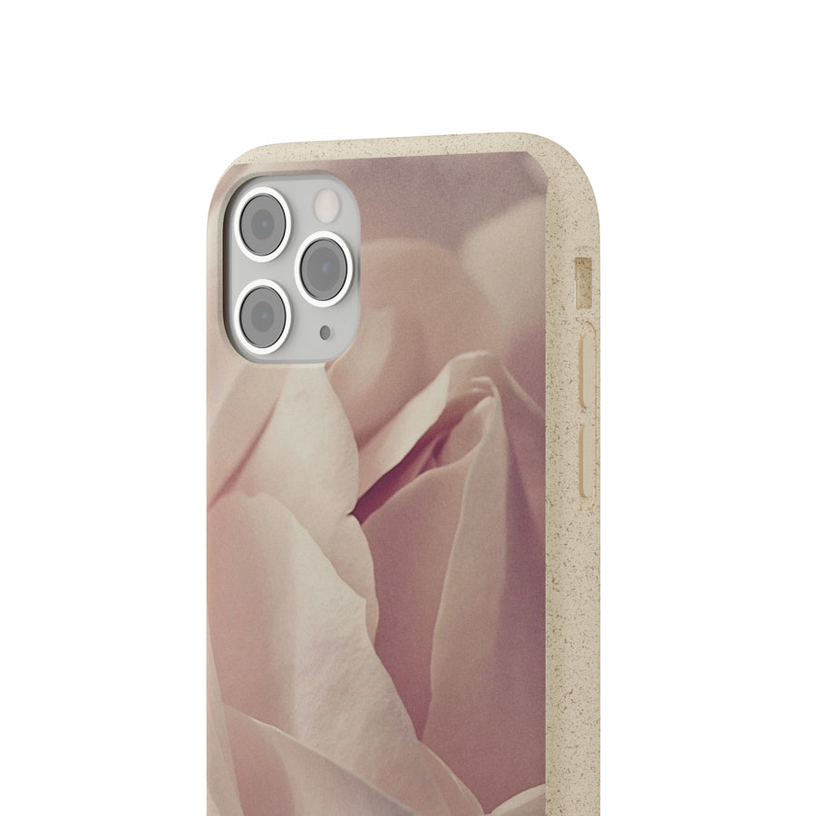 Rose Bud | Bamboo Biodegradable Cases (iPhone 11, 12, 13) Sustainable Phone Case Natural