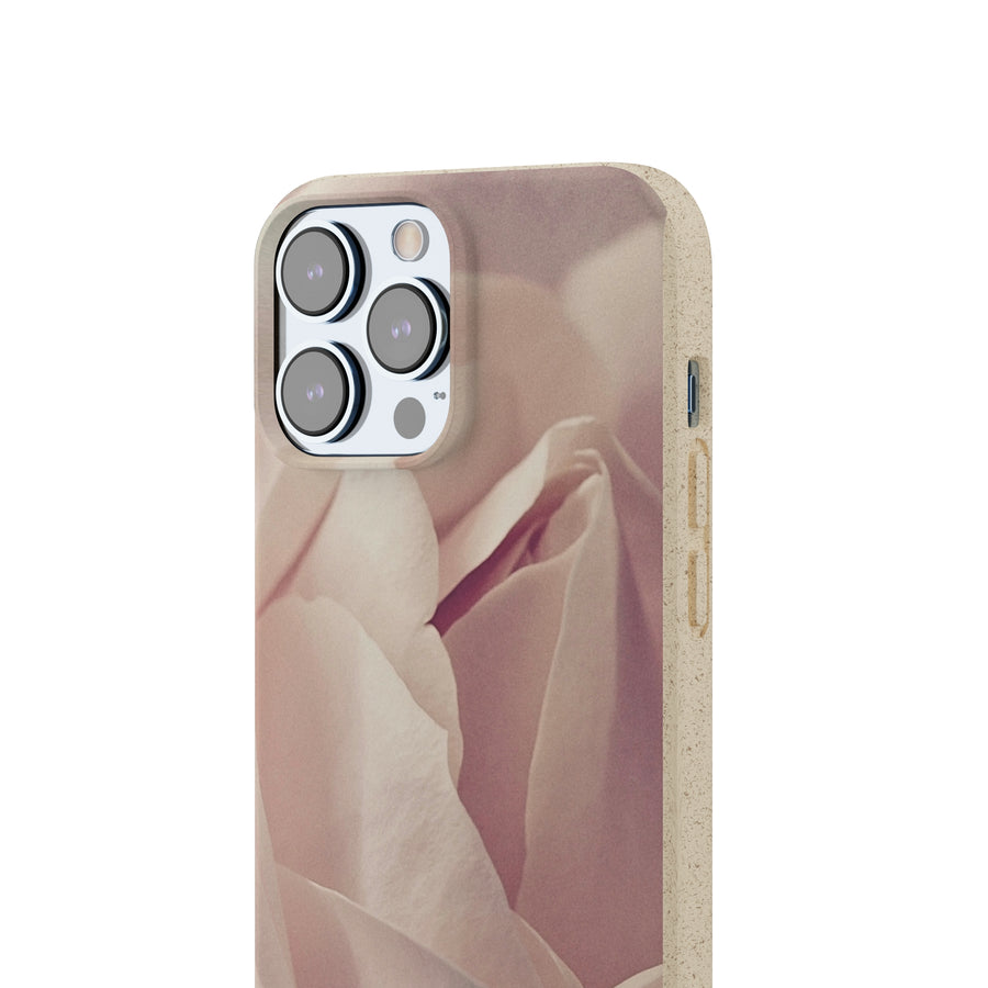 Rose Bud | Bamboo Biodegradable Cases (iPhone 11, 12, 13) Sustainable Phone Case Natural