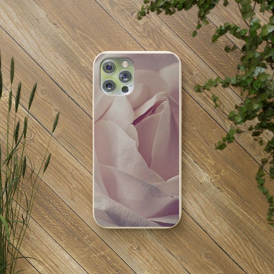 Rose Bud | Bamboo Biodegradable Cases (iPhone 11, 12, 13) Sustainable Phone Case Natural