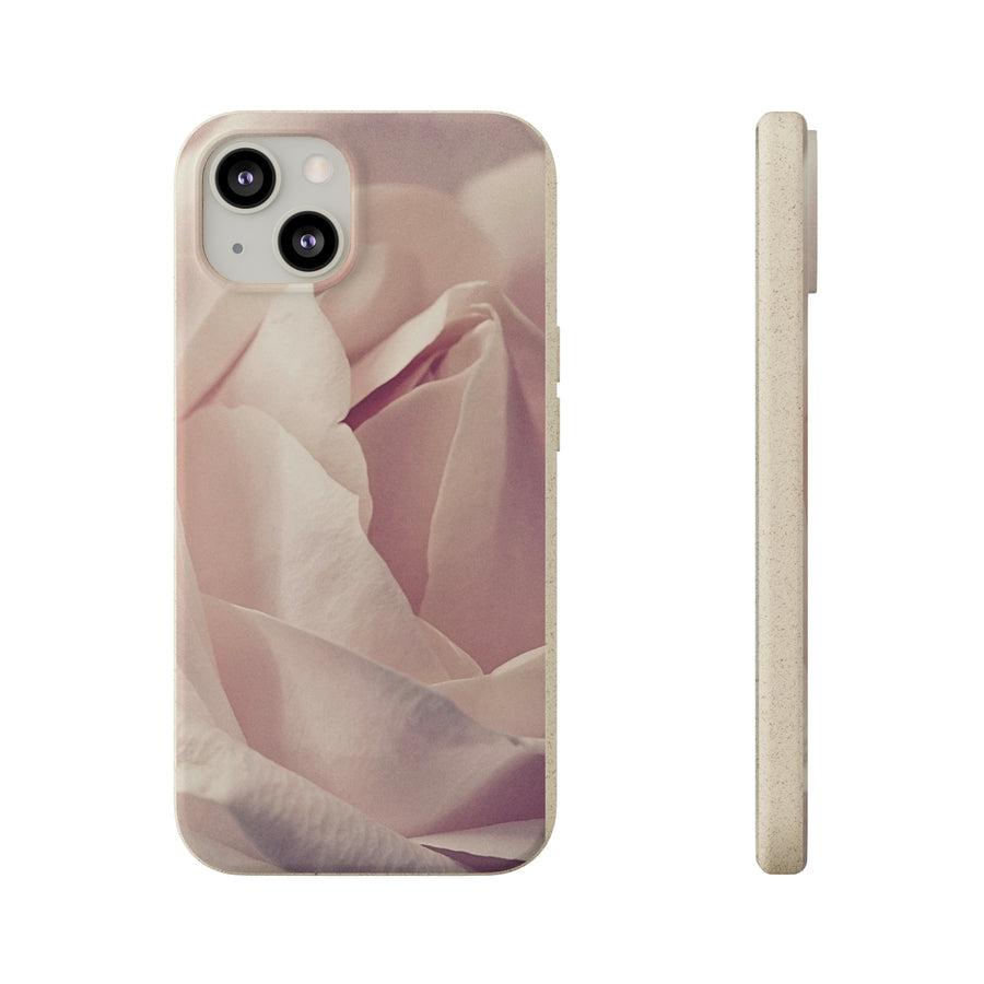 Rose Bud | Bamboo Biodegradable Cases (iPhone 11, 12, 13) Sustainable Phone Case Natural