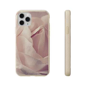 Rose Bud | Bamboo Biodegradable Cases (iPhone 11, 12, 13) Sustainable Phone Case Natural