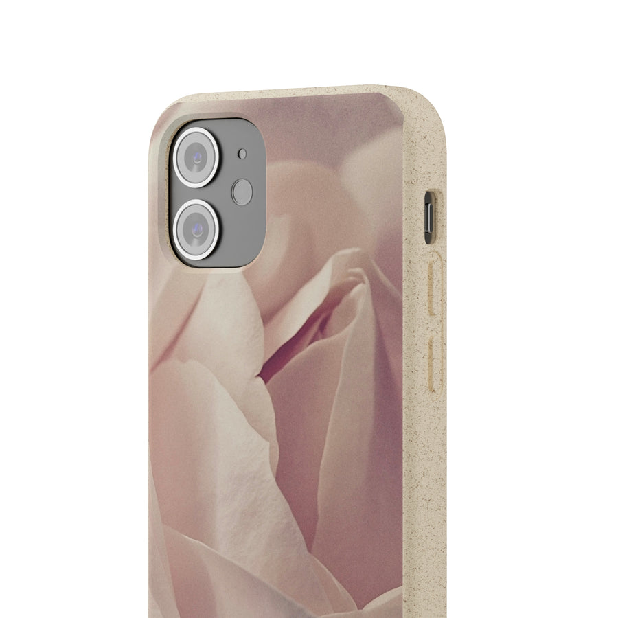 Rose Bud | Bamboo Biodegradable Cases (iPhone 11, 12, 13) Sustainable Phone Case Natural