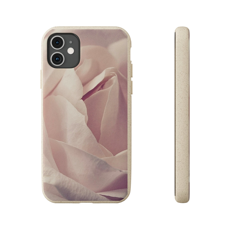 Rose Bud | Bamboo Biodegradable Cases (iPhone 11, 12, 13) Sustainable Phone Case Natural