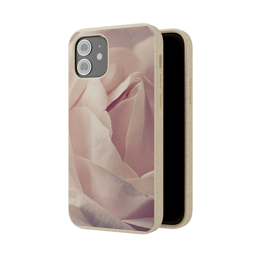 Rose Bud | Bamboo Biodegradable Cases (iPhone 11, 12, 13) Sustainable Phone Case Natural