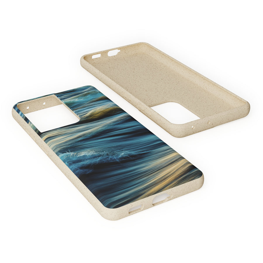 Wispy Waves | Bamboo Biodegradable Cases (Samsung Galaxy S20, S21, S22) Sustainable Phone Case Earth-Friendly