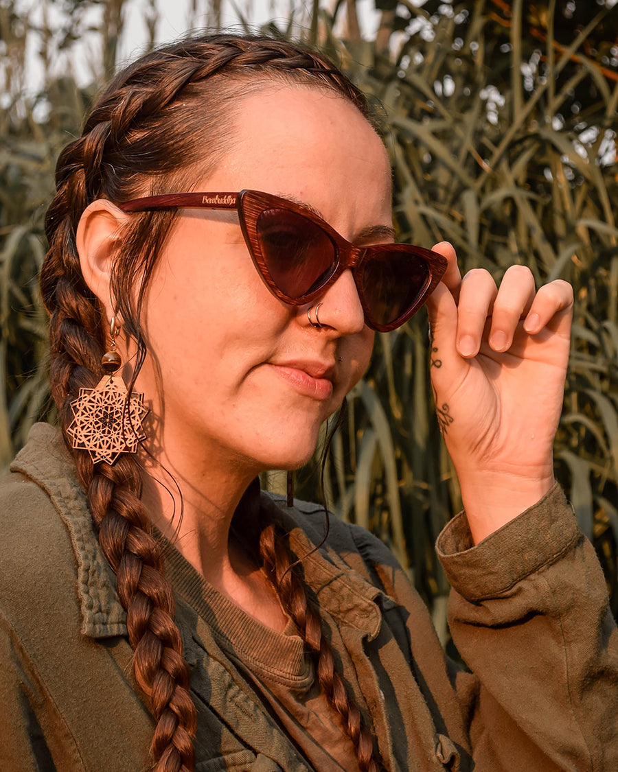 Betty | Polarized Bamboo Sunglasses