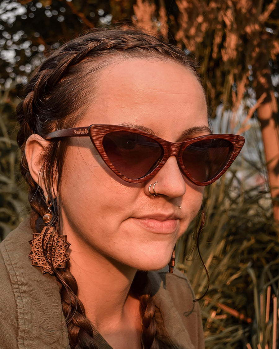 Betty | Polarized Bamboo Sunglasses