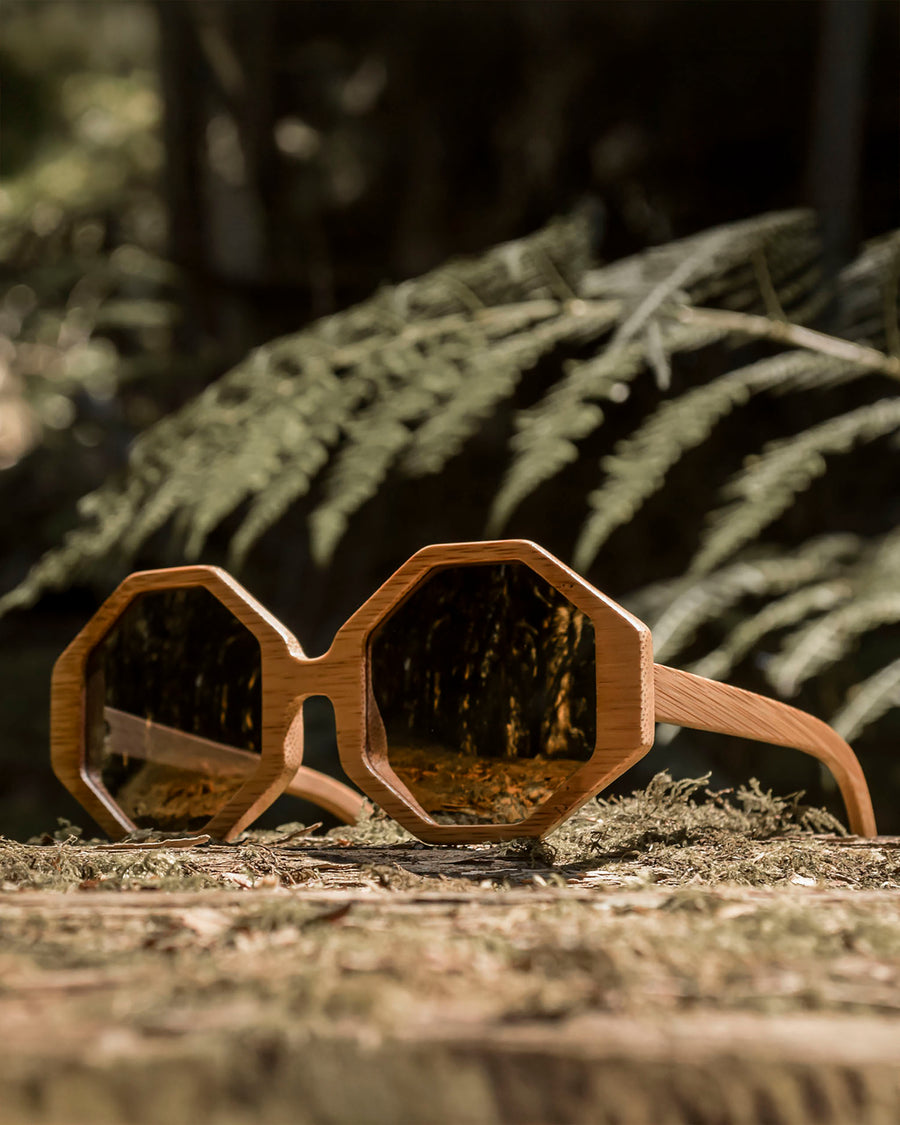 Honeycombs | Polarized Bamboo Sunglasses