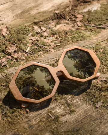 Honeycombs | Polarized Bamboo Sunglasses