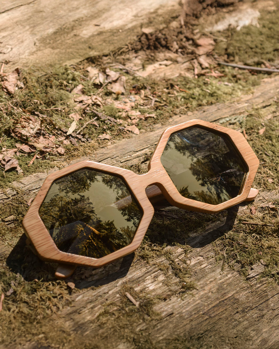 Honeycombs | Polarized Bamboo Sunglasses