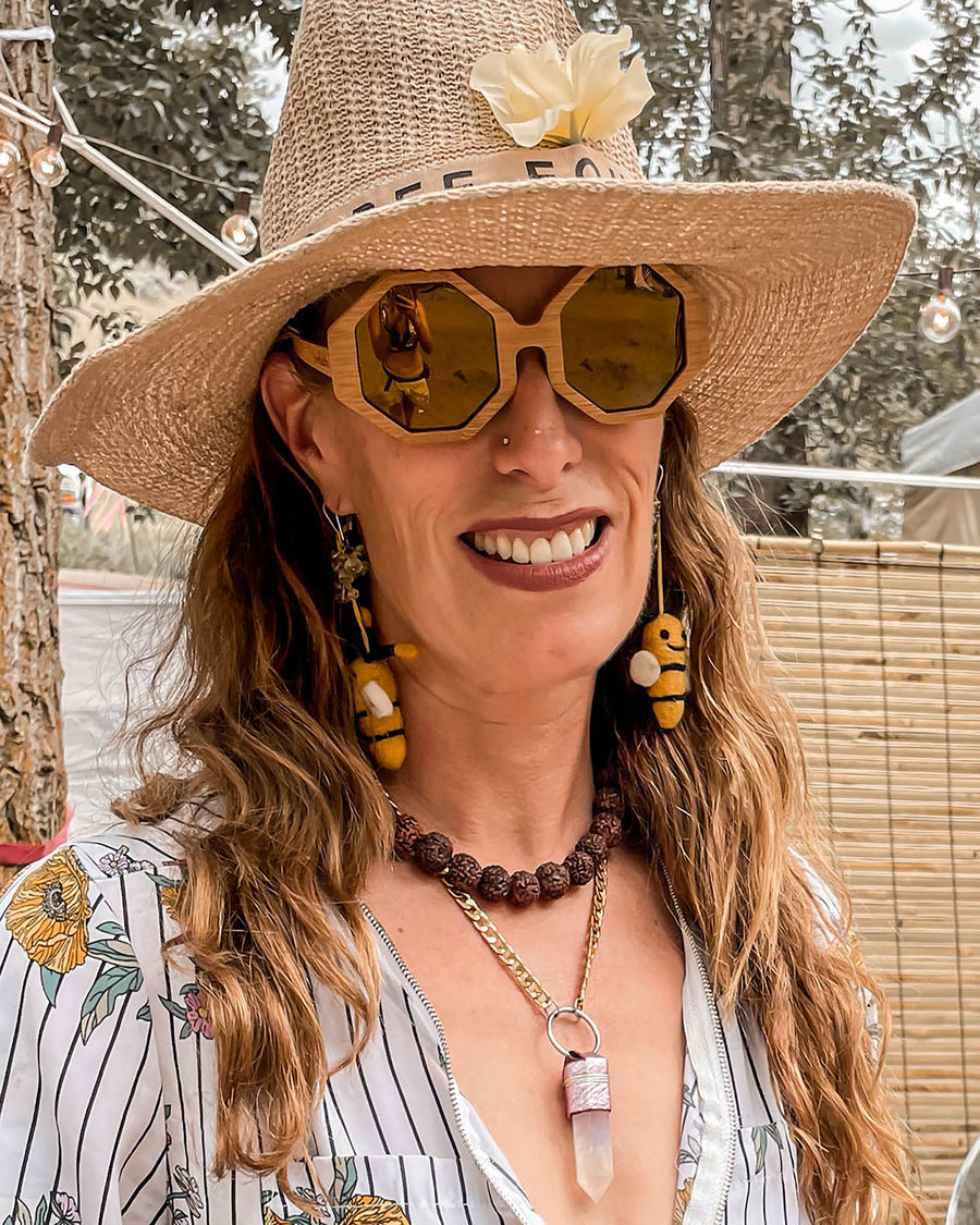 Honeycombs | Polarized Bamboo Sunglasses