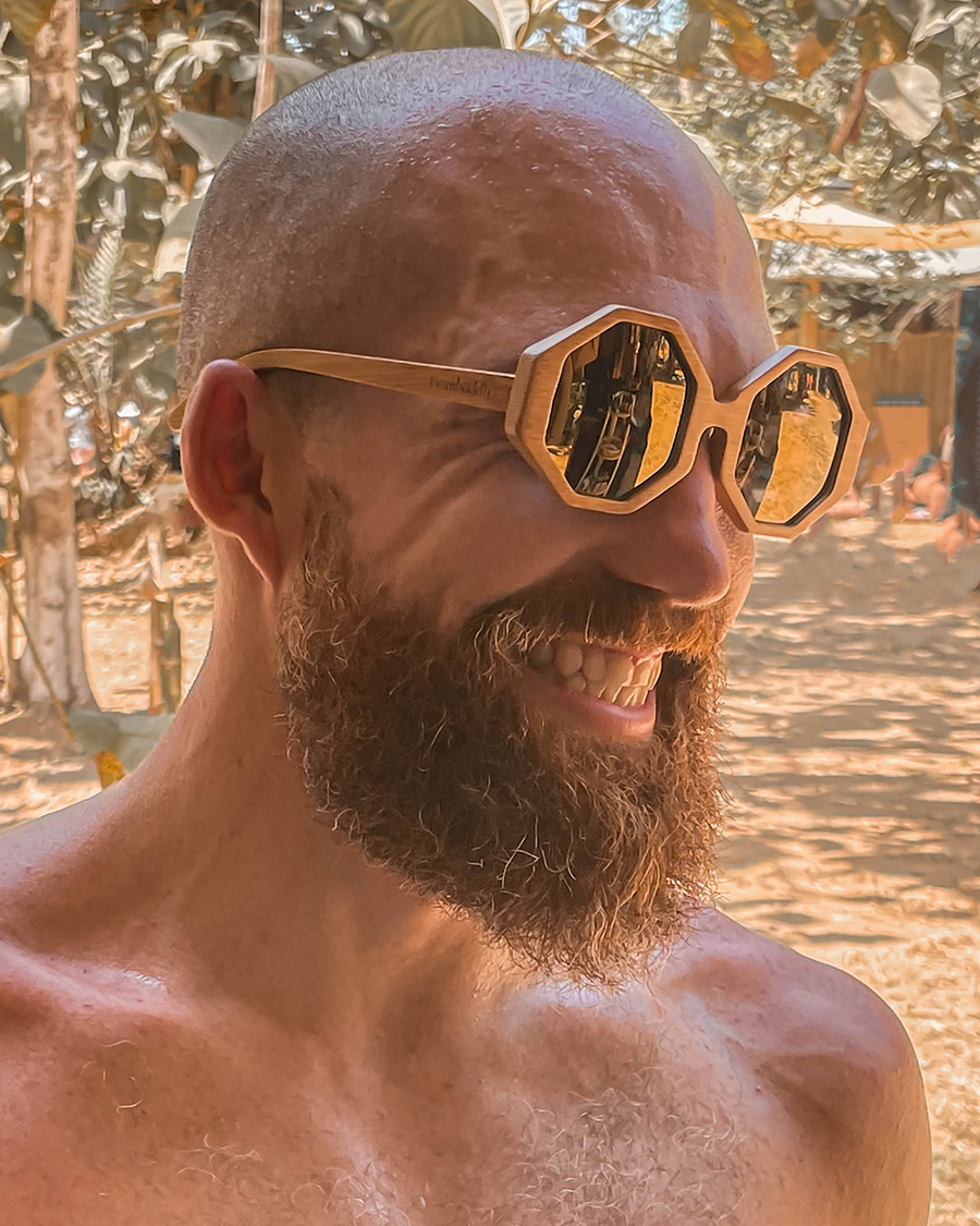 Honeycombs | Polarized Bamboo Sunglasses