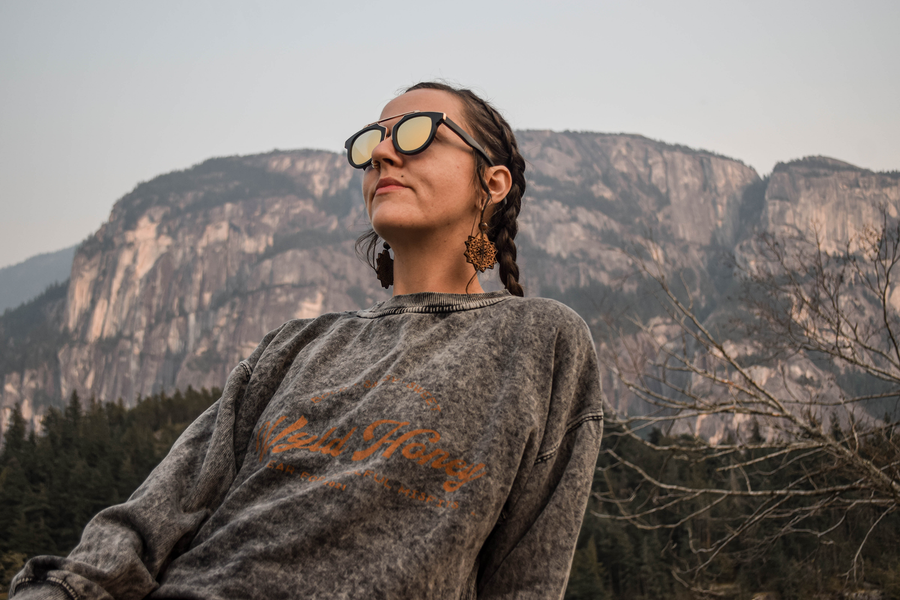 Onyx Polarized Bamboo Sunglasses by Bambuddha